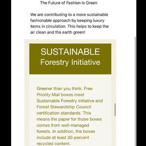 We are a sustainable fashion brand